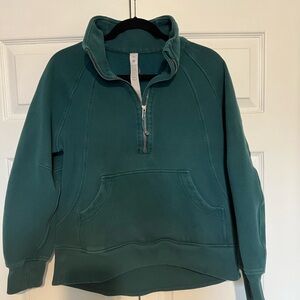 lululemon Teal Half Zip Scuba Pullover